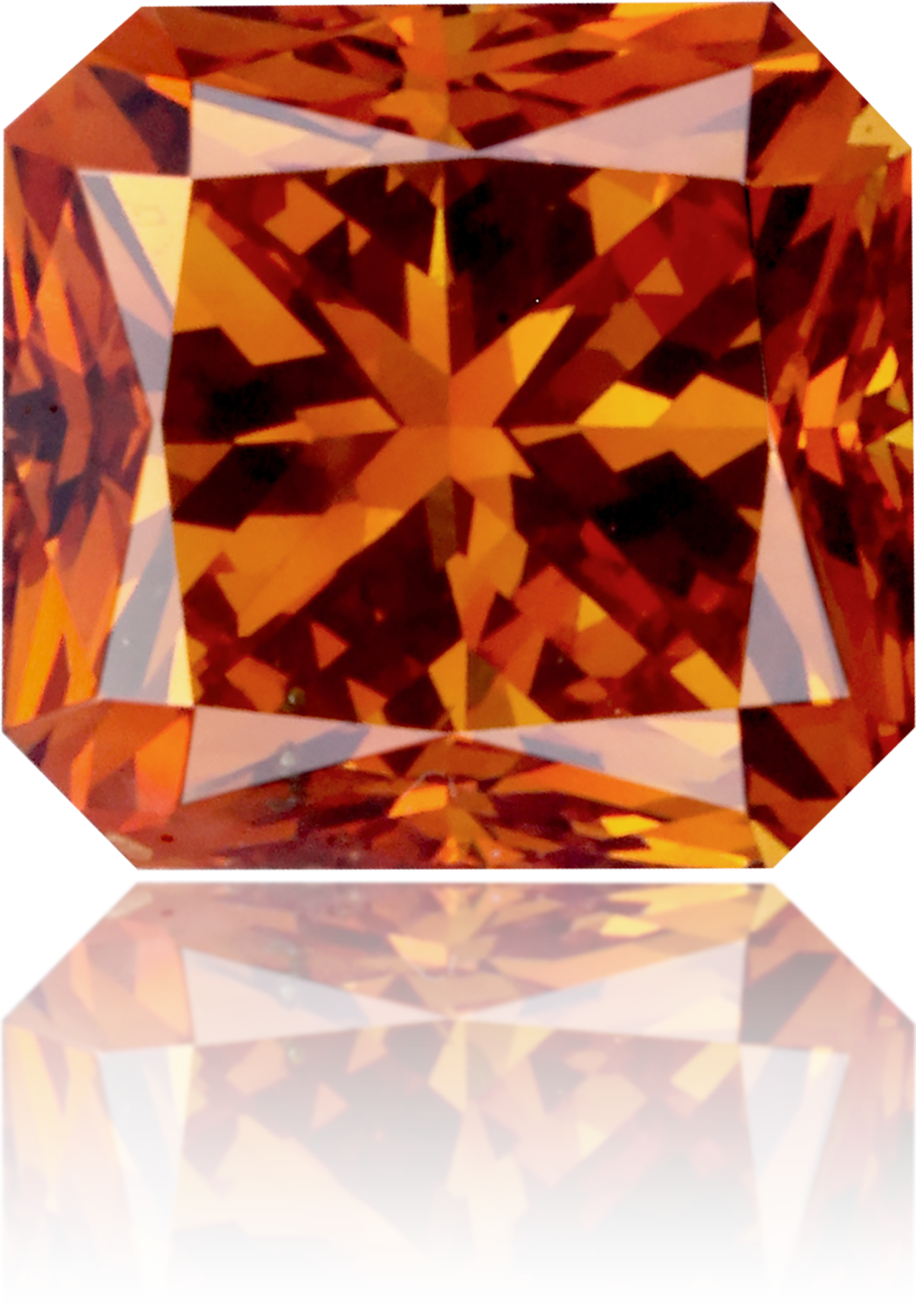 Natural Brown Diamond Rectangle 1.44 ct Polished