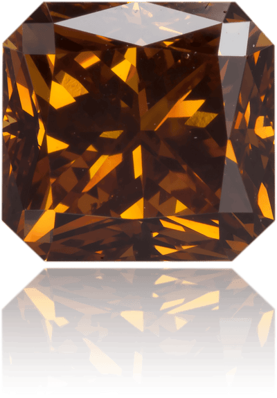 Natural Brown Diamond Rectangle 1.44 ct Polished