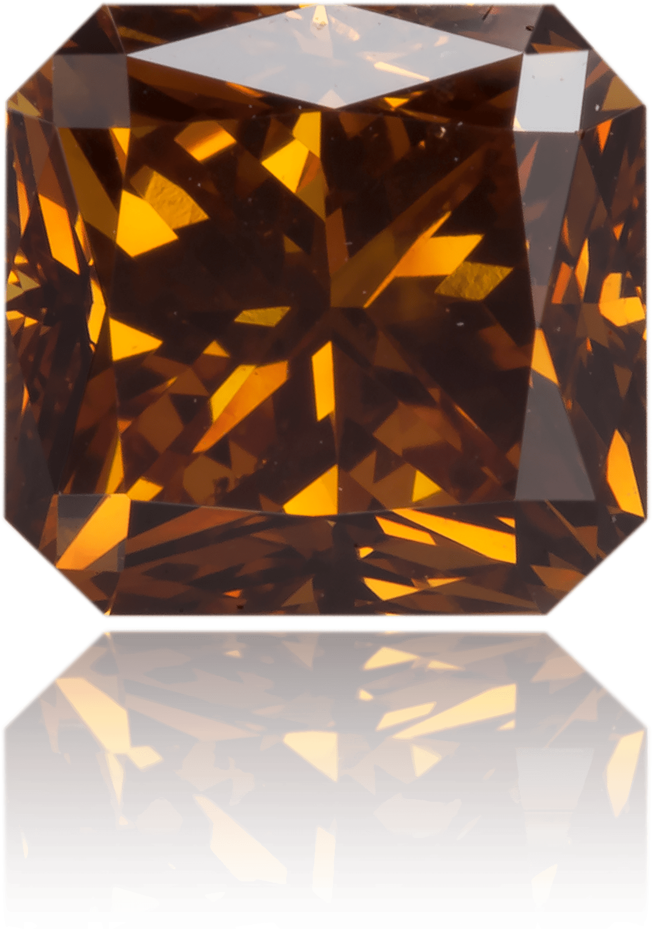 Natural Brown Diamond Rectangle 1.44 ct Polished