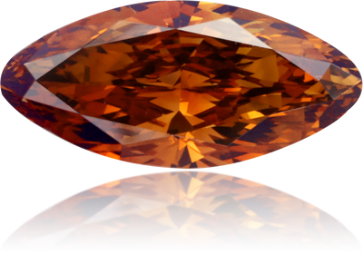 Natural Orange Diamond Marquise 1.72 ct Polished