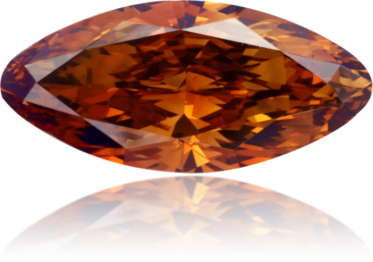 Natural Orange Diamond Marquise 1.72 ct Polished