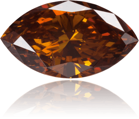 Natural Orange Diamond Marquise 1.26 ct Polished