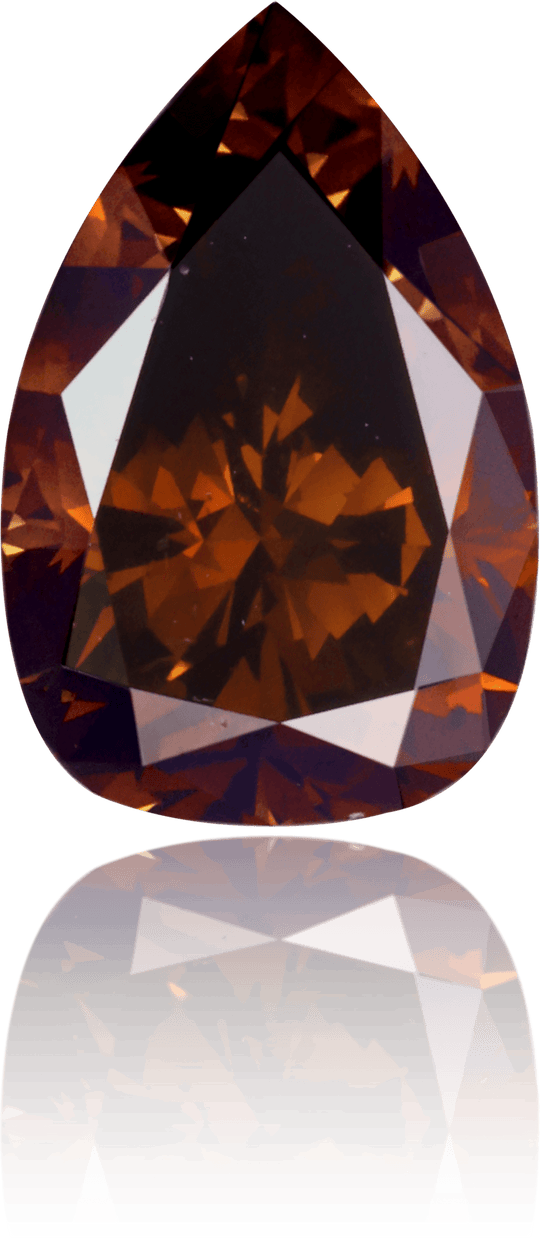 Natural Brown Diamond Pear Shape 3.14 ct Polished