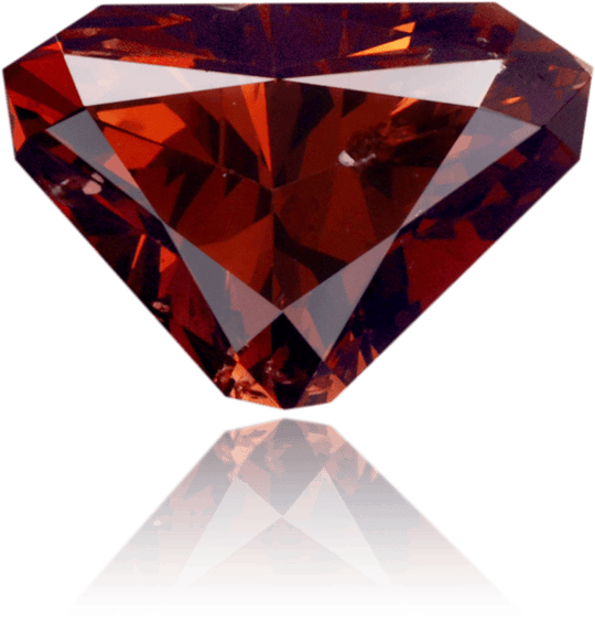 Natural Brown Diamond Triangle 1.23 ct Polished