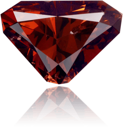 Natural Brown Diamond Triangle 1.23 ct Polished