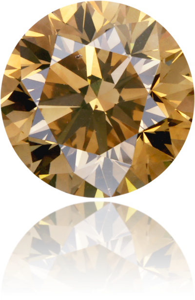 Natural Brown Diamond Round 3.04 ct Polished