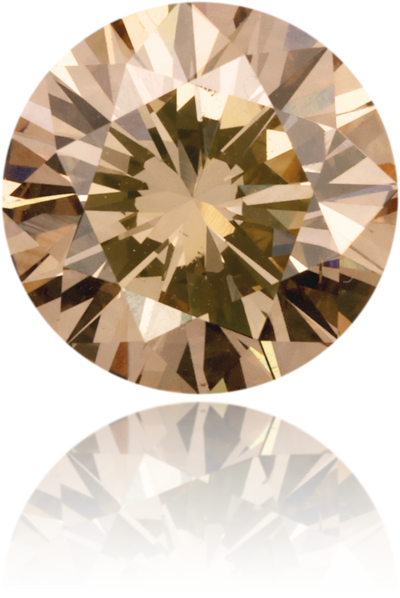 Natural Brown Diamond Round 2.02 ct Polished