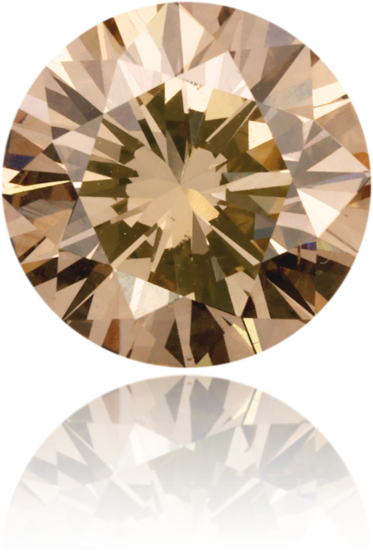 Natural Brown Diamond Round 2.02 ct Polished