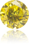 Natural Yellow Diamond Round 0.23 ct Polished