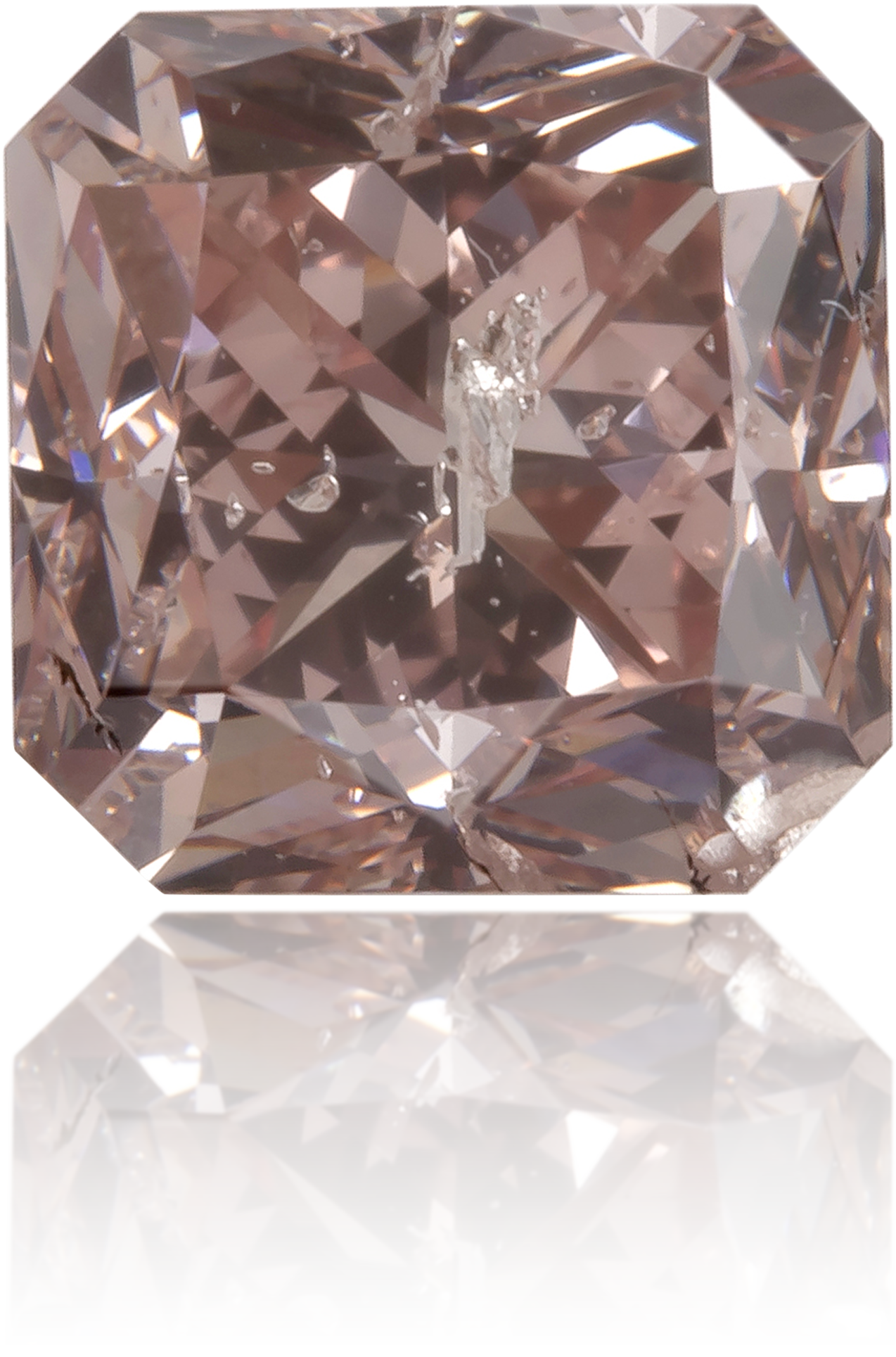 Natural Pink Diamond Square 1.37 ct Polished