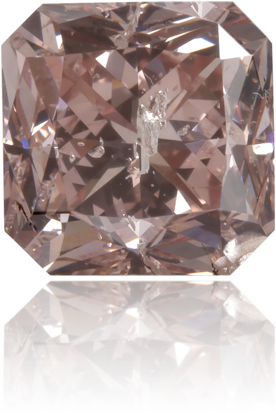 Natural Pink Diamond Square 1.37 ct Polished