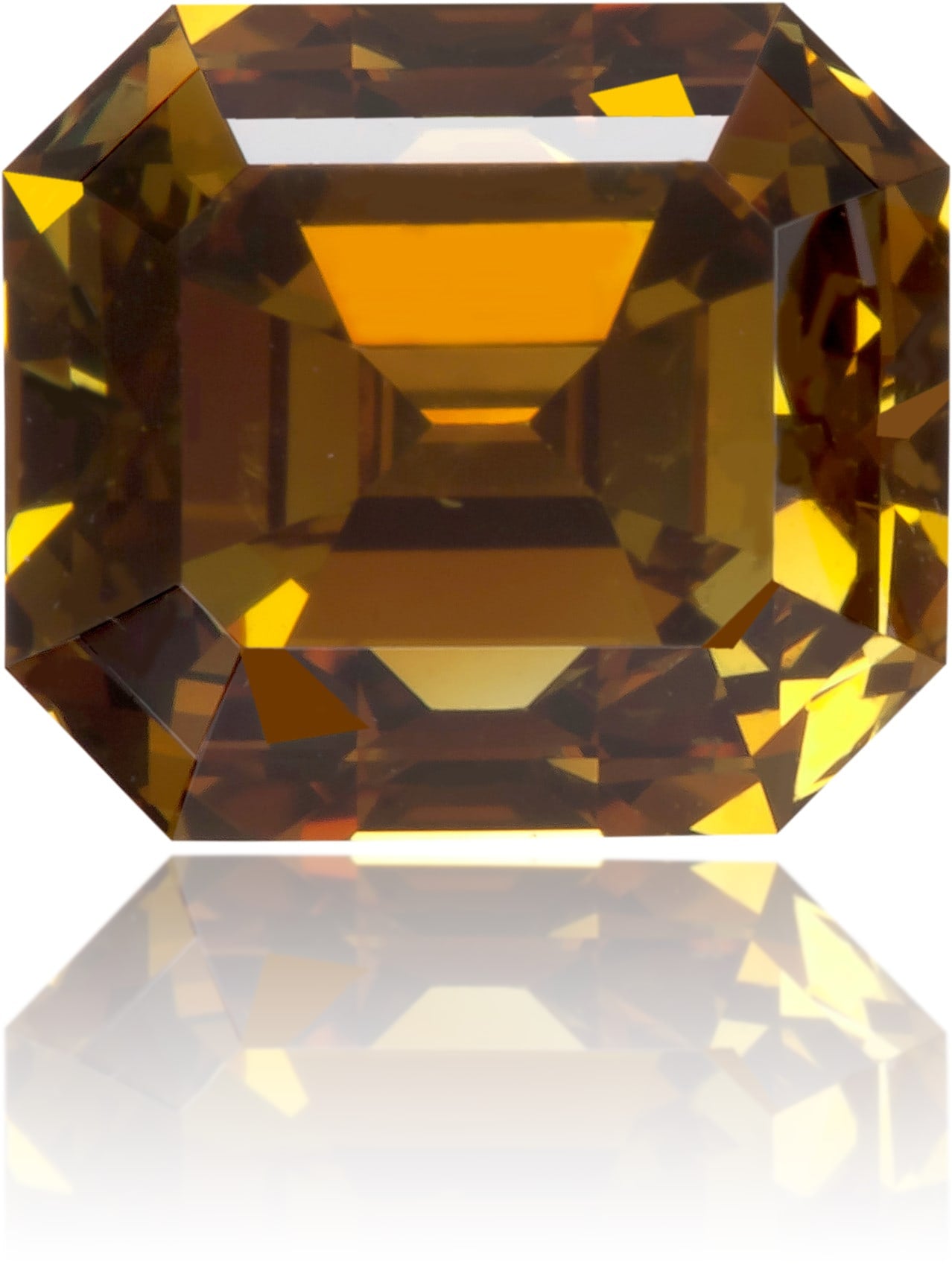 Natural Brown Diamond Rectangle 1.07 ct Polished