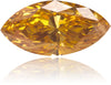 Natural Orange Diamond Marquise 0.36 ct Polished