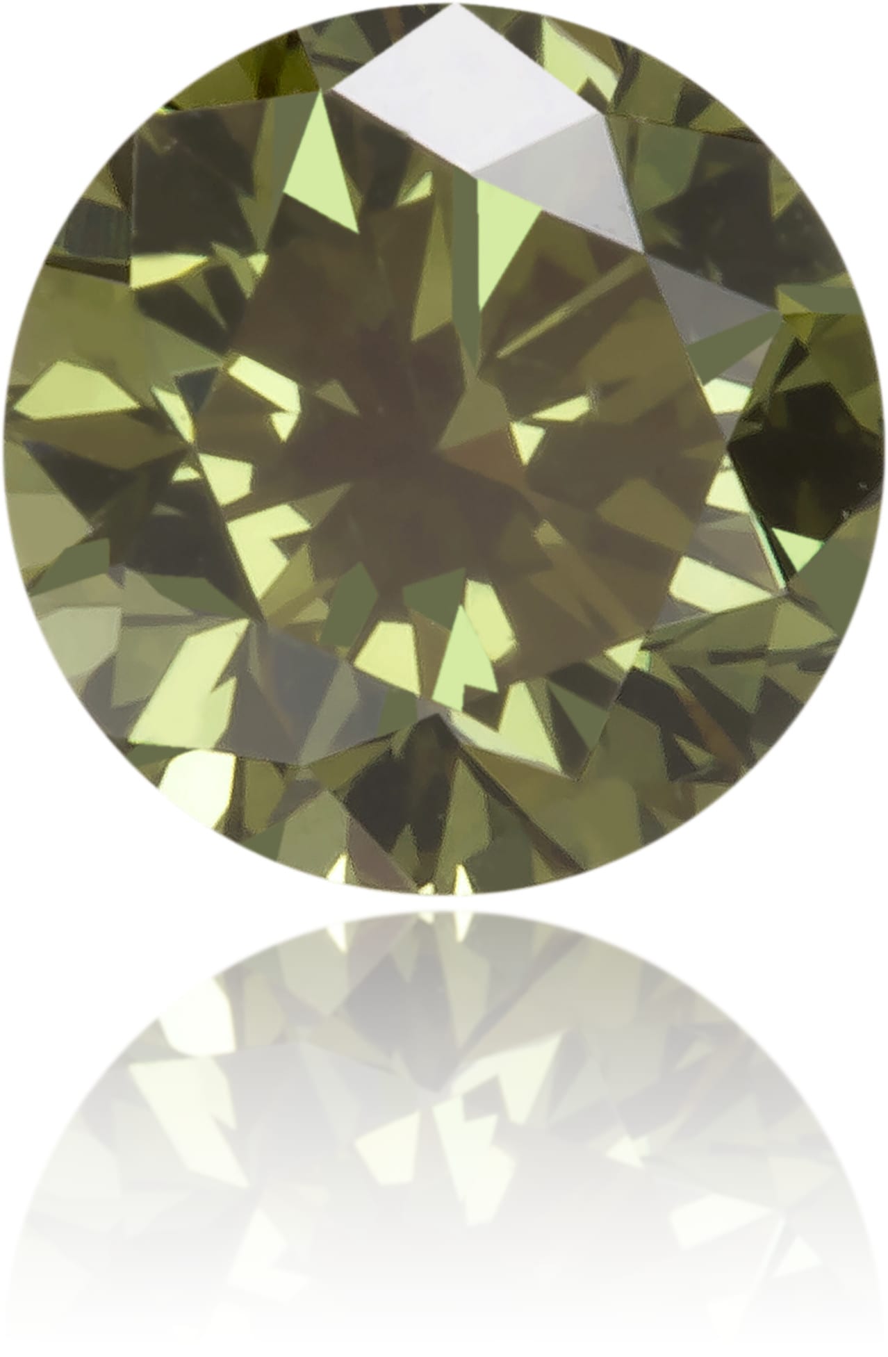 Natural Green Diamond Round 0.18 ct Polished