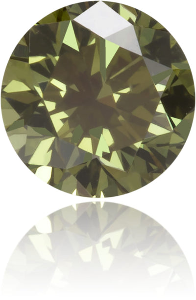 Natural Green Diamond Round 0.18 ct Polished