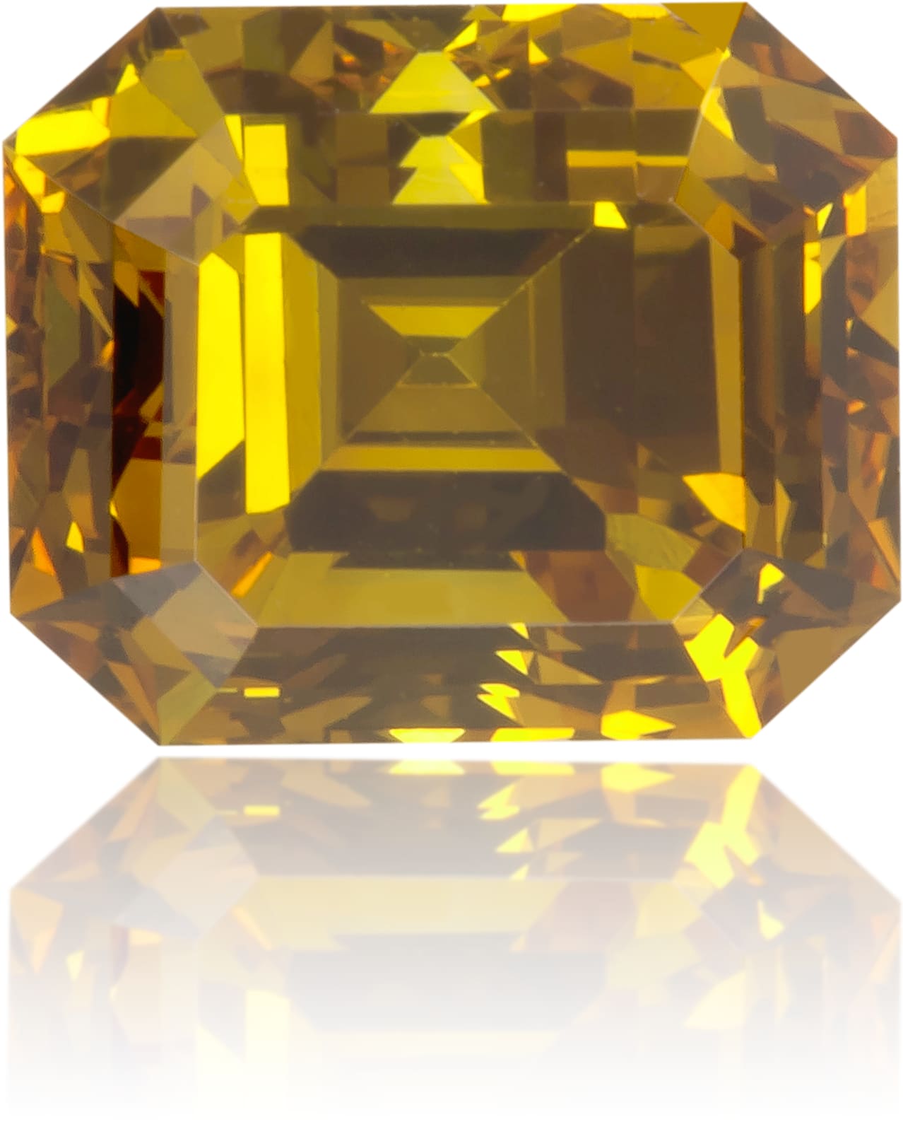 Natural Orange Diamond Rectangle 0.72 ct Polished