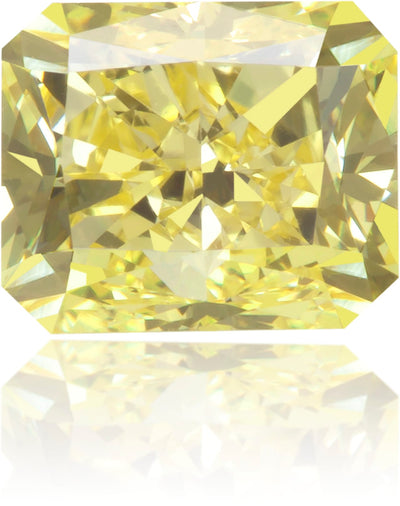 Natural Yellow Diamond Rectangle 0.76 ct Polished