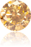 Natural Orange Diamond Round 0.44 ct Polished