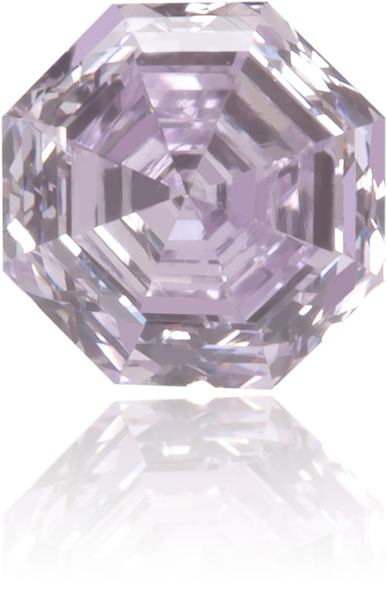 Natural Purple Diamond Octagon 0.22 ct Polished