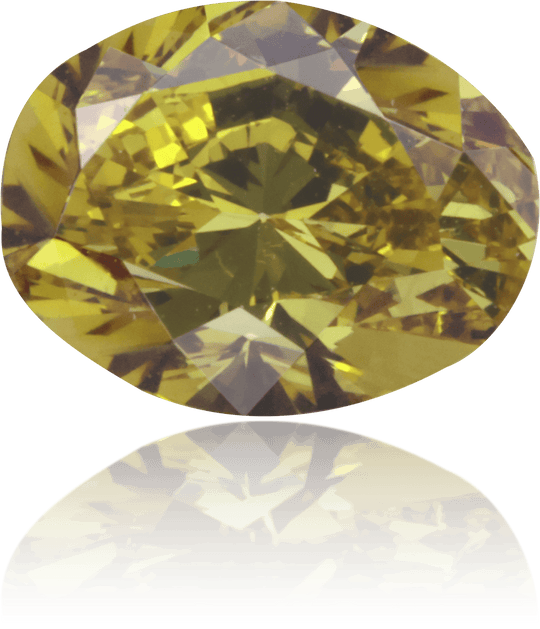 Natural Green Diamond Oval 1.00 ct Polished