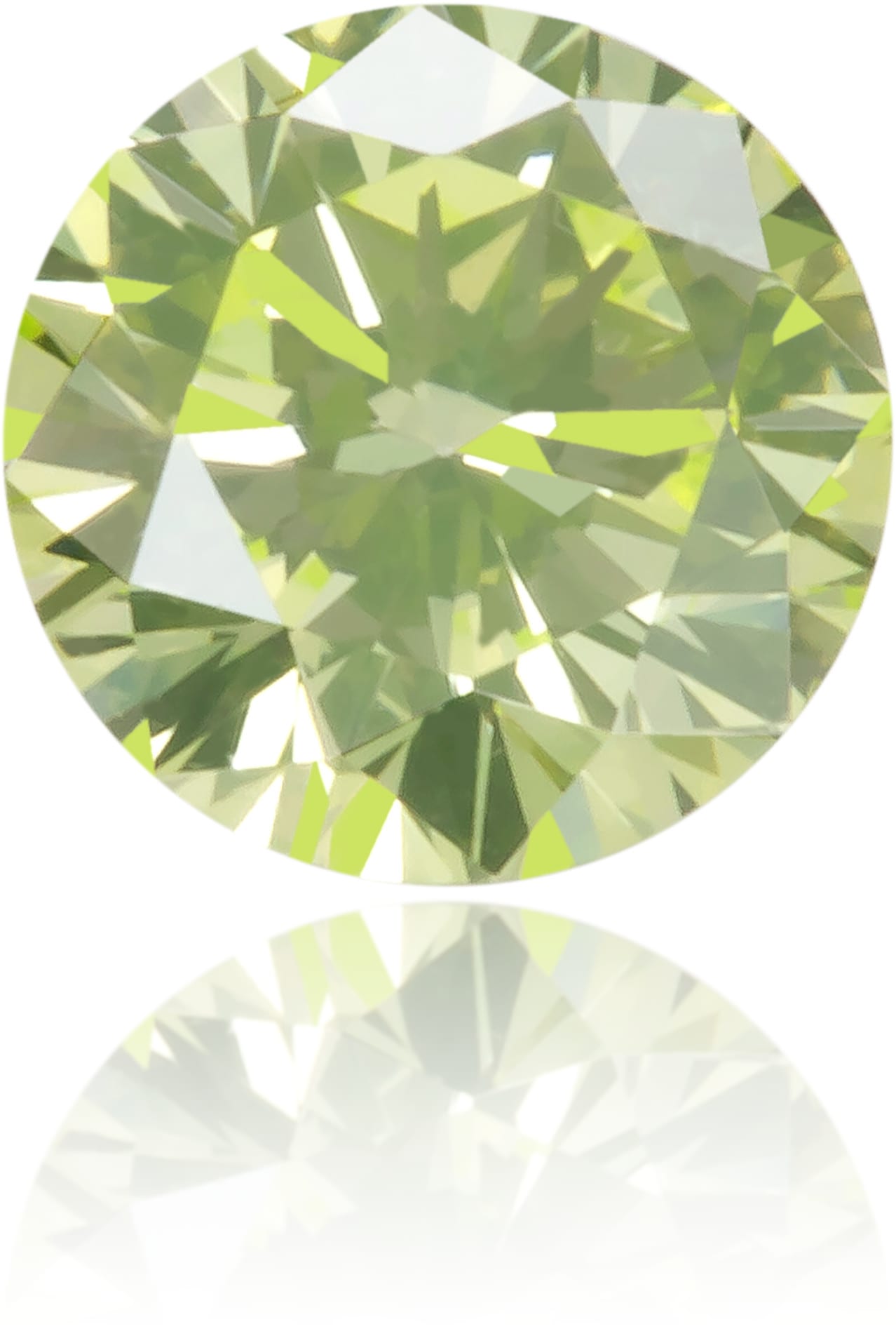 Natural Green Diamond Round 0.16 ct Polished