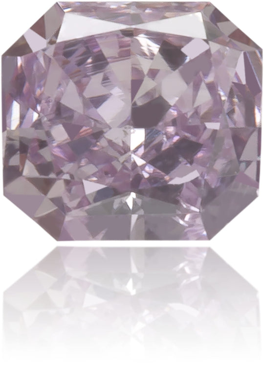 Natural Purple Diamond Square 0.16 ct Polished