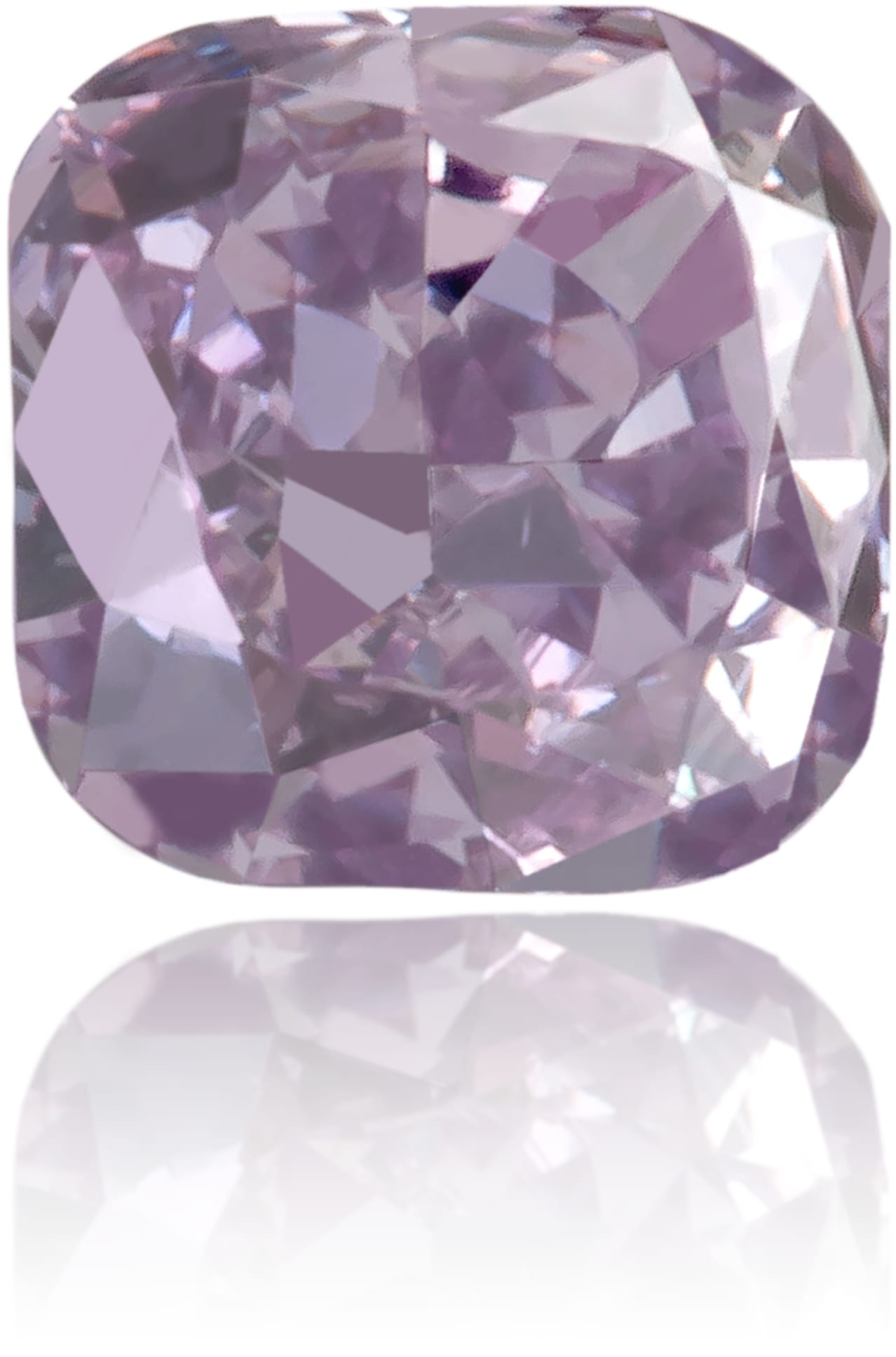 Natural Purple Diamond Square 0.14 ct Polished