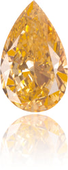 Natural Orange Diamond Pear Shape 0.40 ct Polished