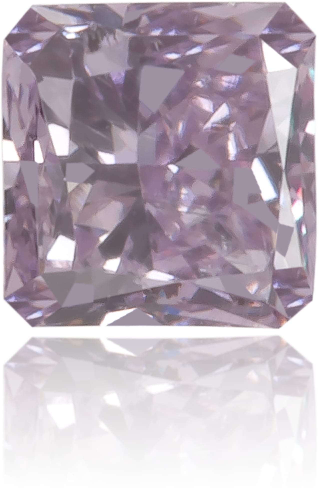 Natural Purple Diamond Square 0.14 ct Polished