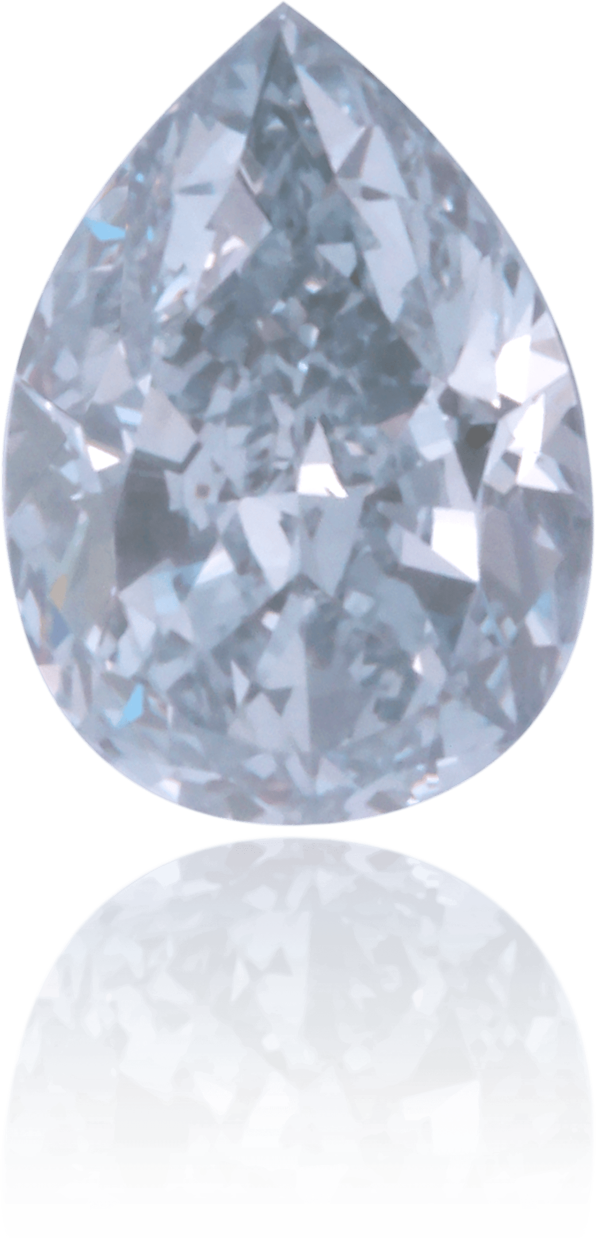 Natural Blue Diamond Pear Shape 0.33 ct Polished