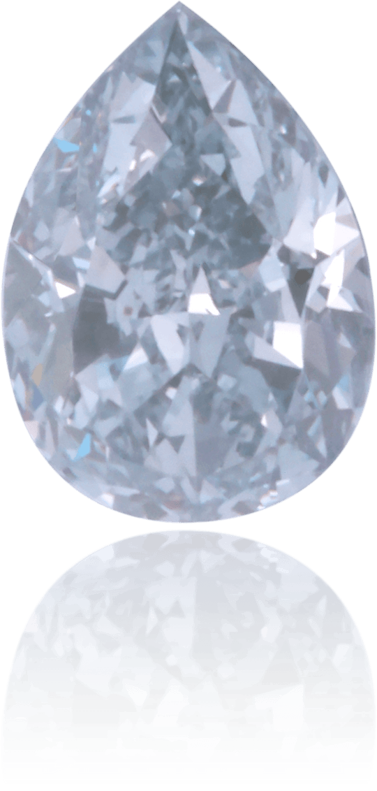 Natural Blue Diamond Pear Shape 0.33 ct Polished
