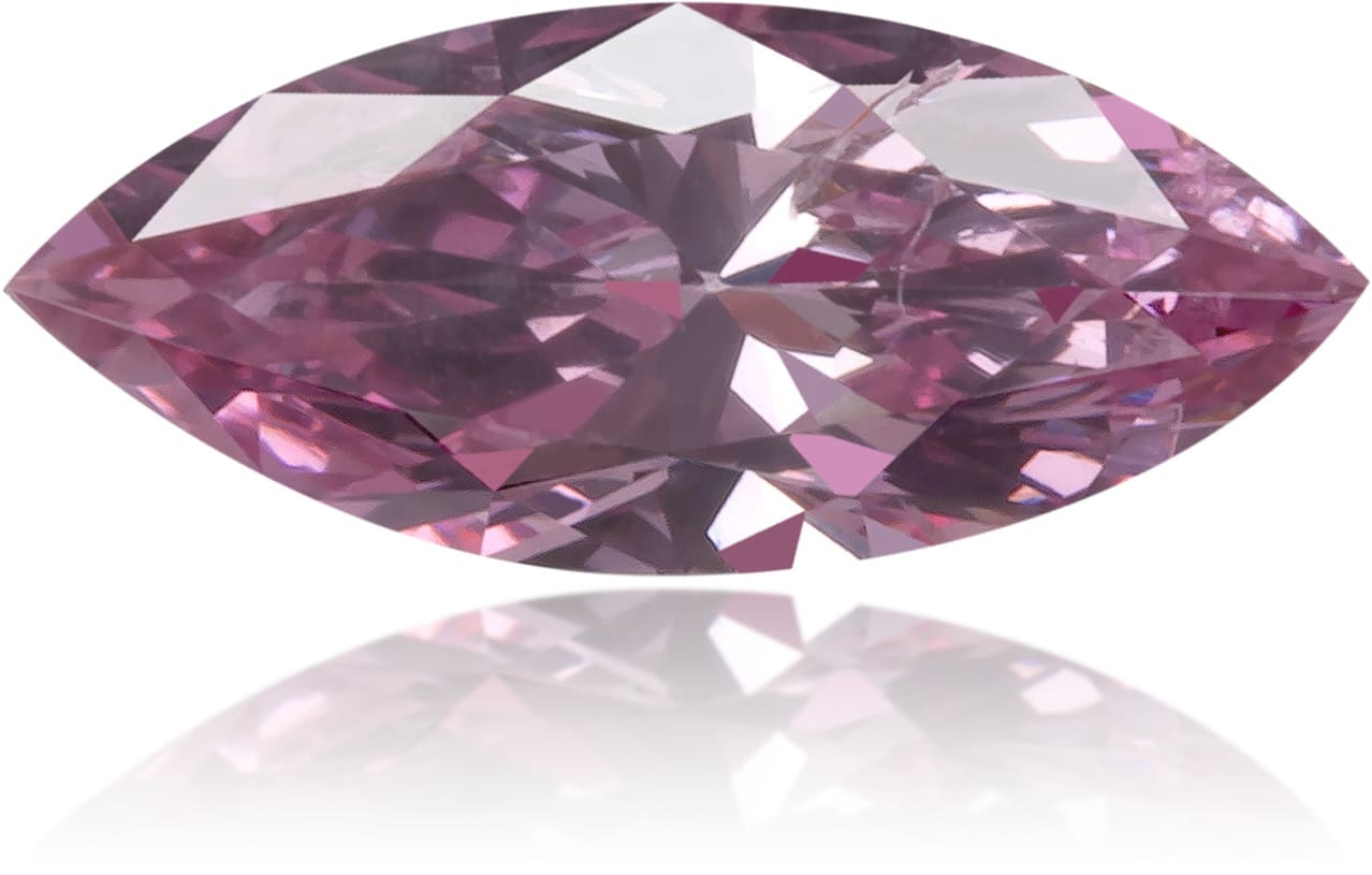 Natural Pink Diamond Marquise 0.22 ct Polished