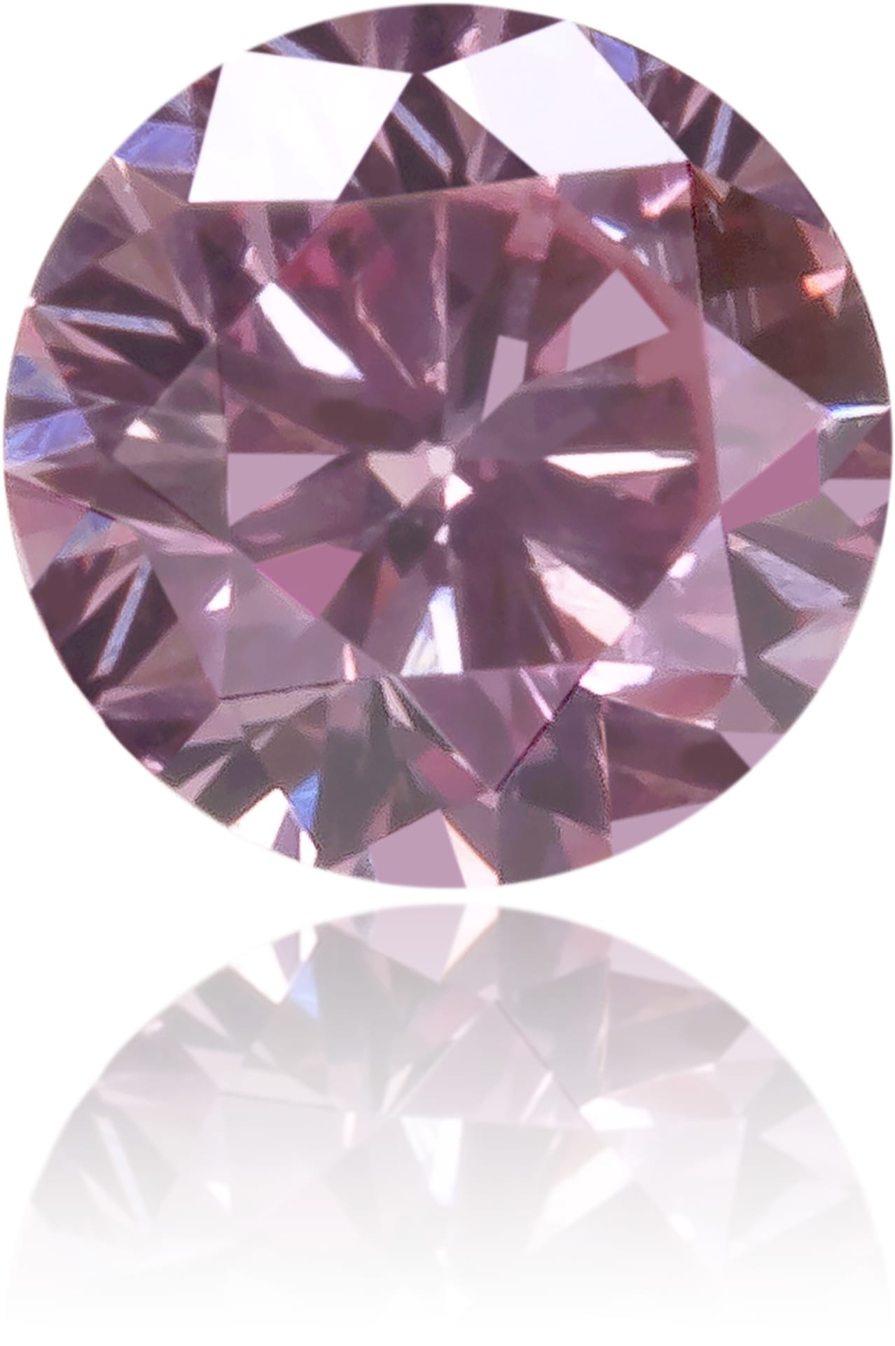 Natural Pink Diamond Round 0.11 ct Polished