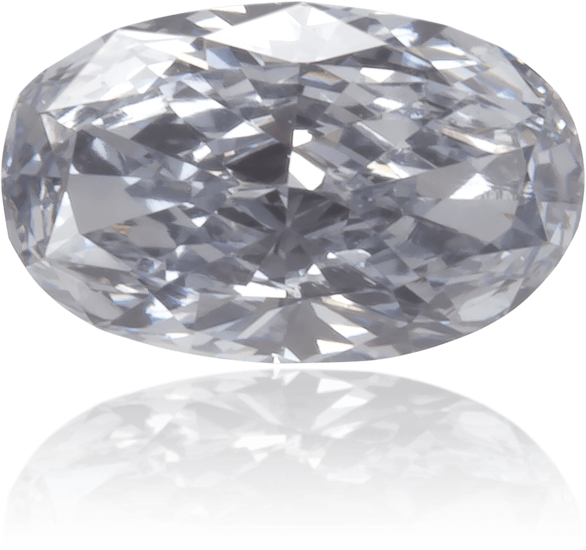 Natural Blue Diamond Oval 0.16 ct Polished