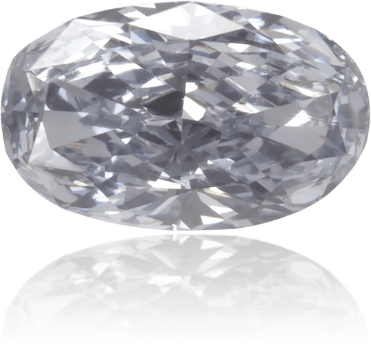 Natural Blue Diamond Oval 0.16 ct Polished