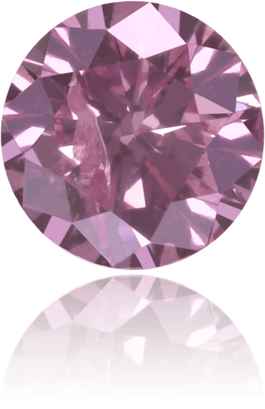 Natural Purple Diamond Round 0.23 ct Polished