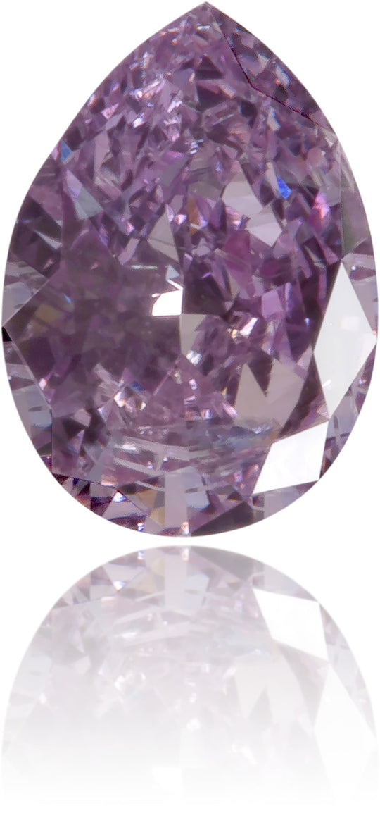 Natural Purple Diamond Pear Shape 0.21 ct Polished