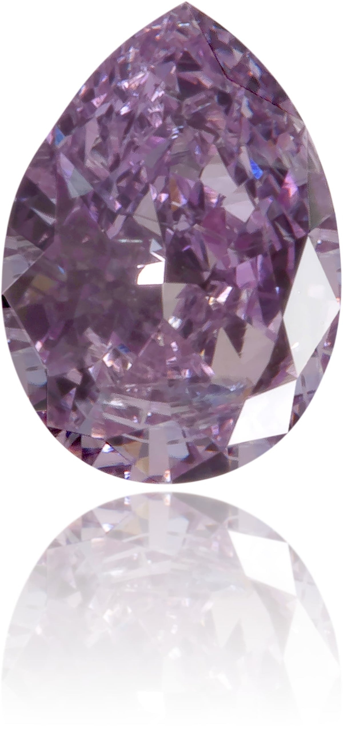 Natural Purple Diamond Pear Shape 0.21 ct Polished