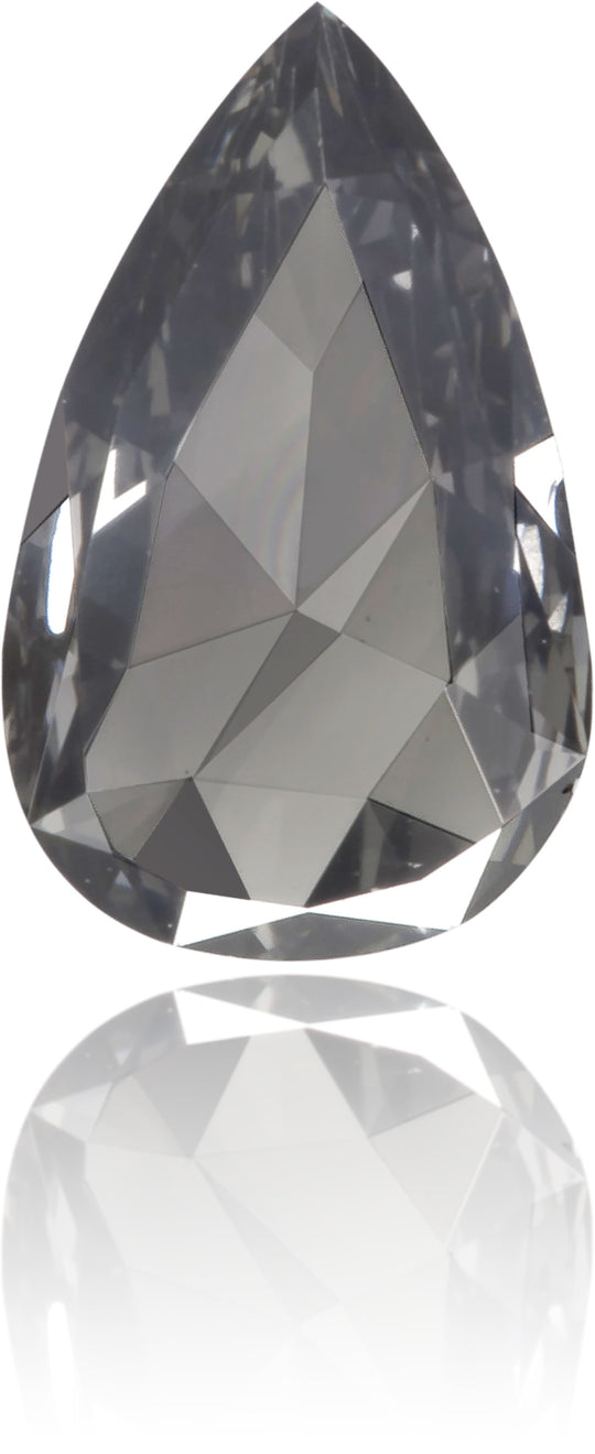 Natural Gray Diamond Pear Shape 0.32 ct Polished