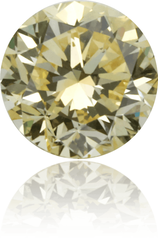 Natural Yellow Diamond Round 0.50 ct Polished