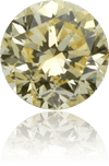 Natural Yellow Diamond Round 0.50 ct Polished