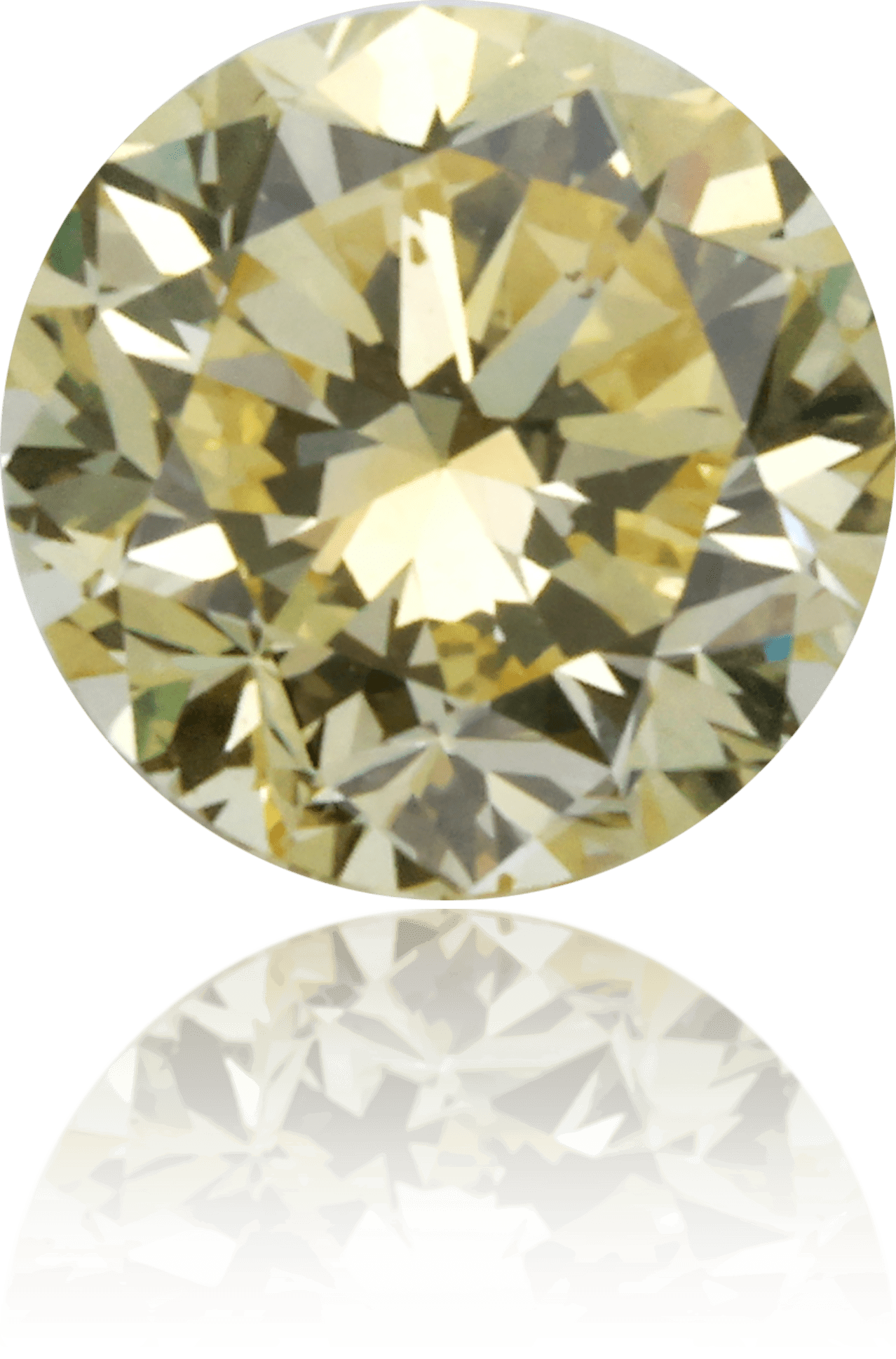 Natural Yellow Diamond Round 0.50 ct Polished