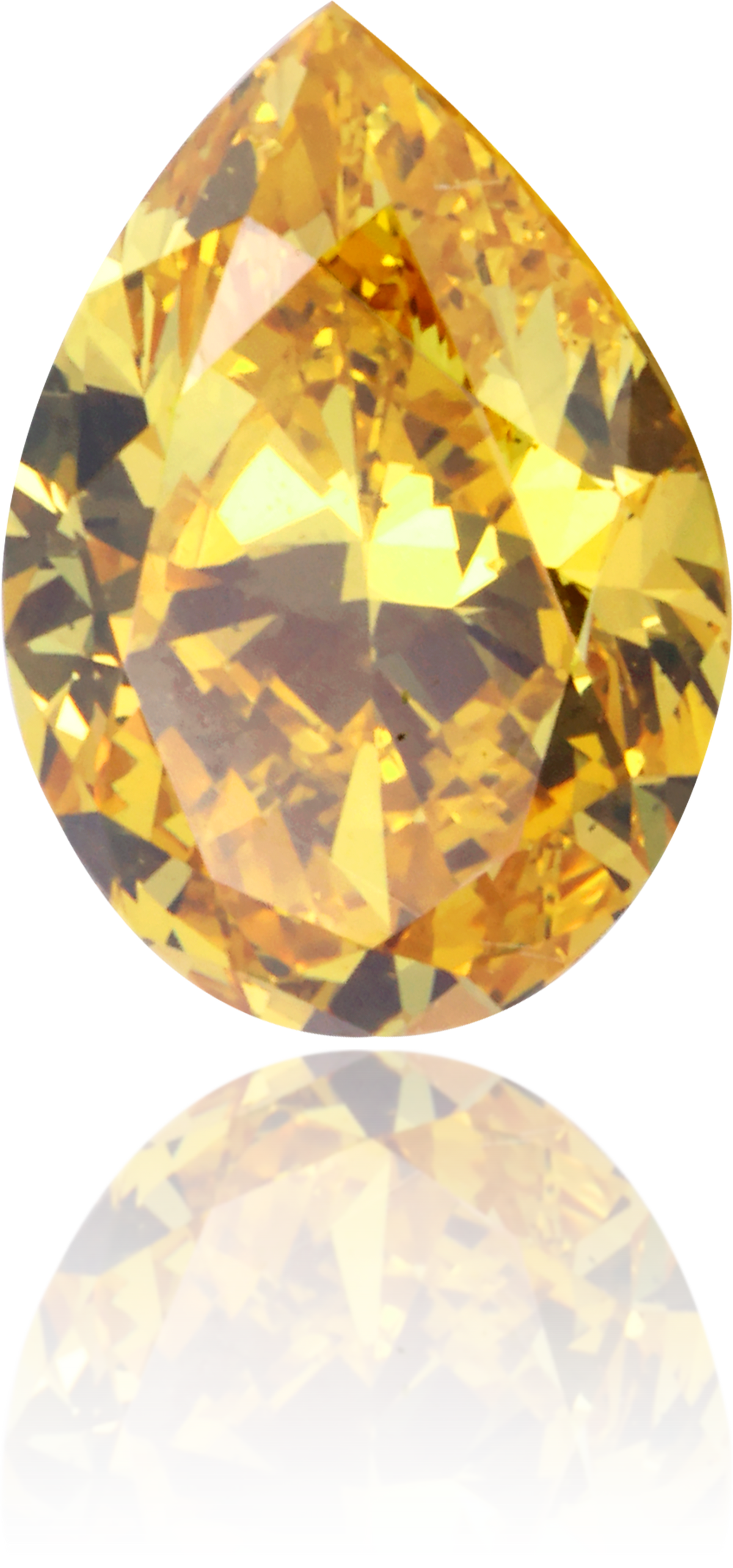 Natural Yellow Diamond Pear Shape 0.64 ct Polished