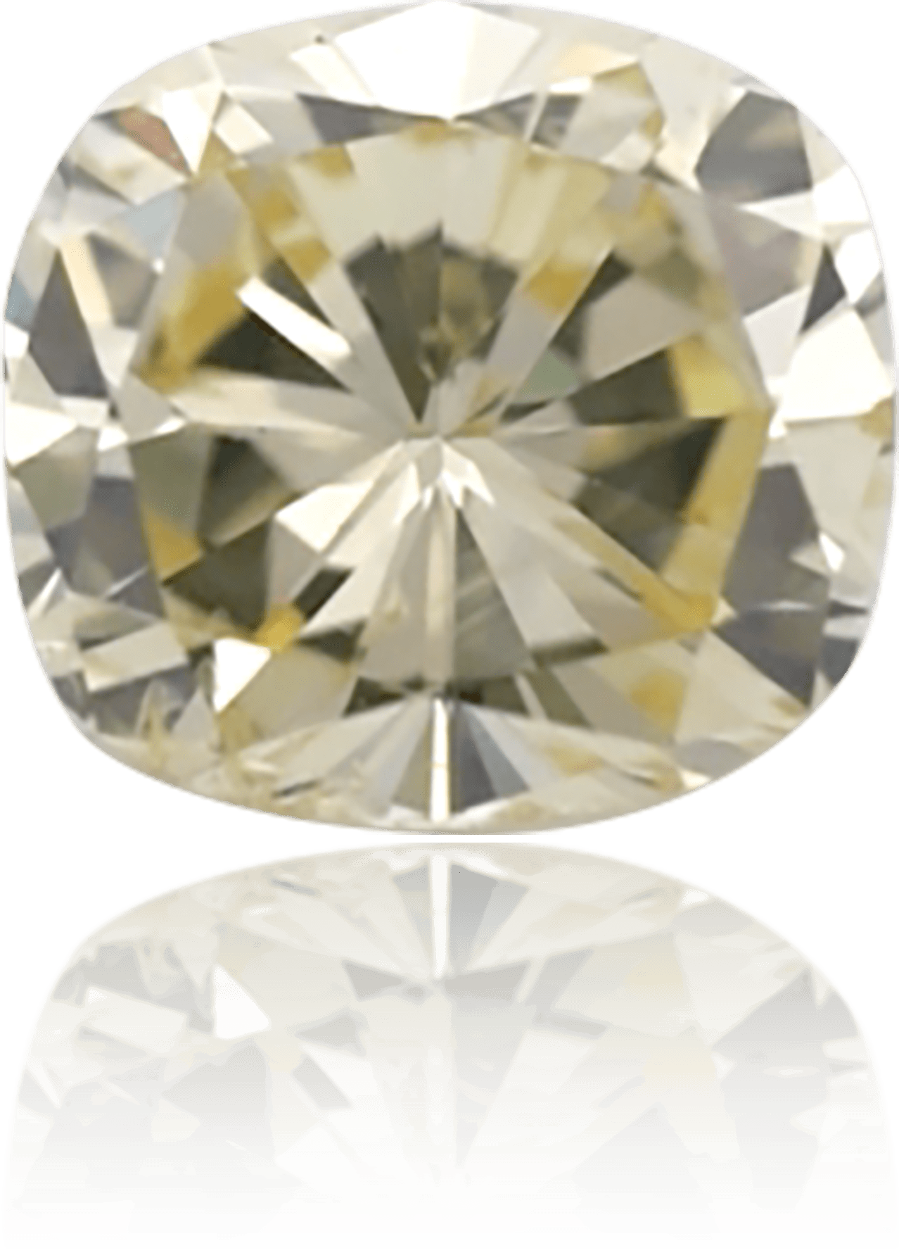 Natural Yellow Diamond Cushion 1.04 ct Polished
