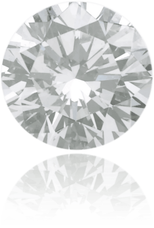 Natural Gray Diamond Round 0.63 ct Polished