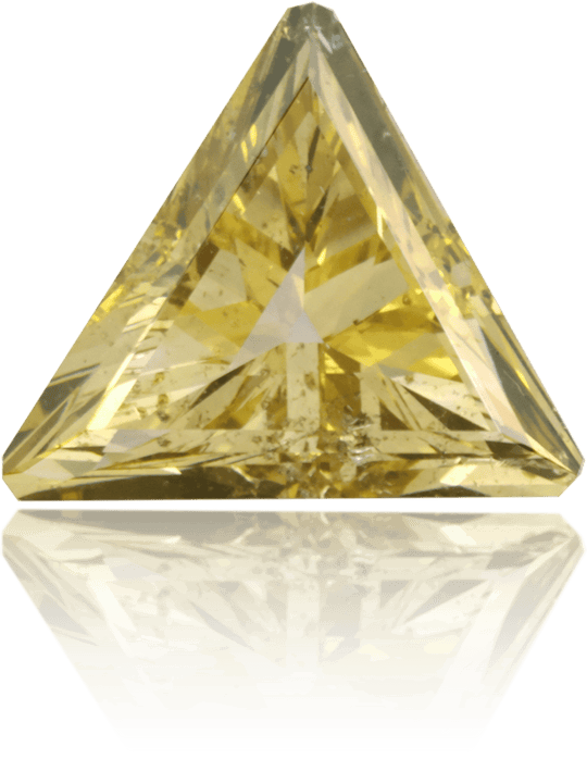 Natural Green Diamond Triangle 0.85 ct Polished