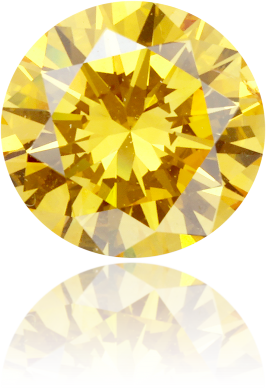 Natural Yellow Diamond Round 1.14 ct Polished