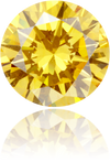 Natural Yellow Diamond Round 1.14 ct Polished