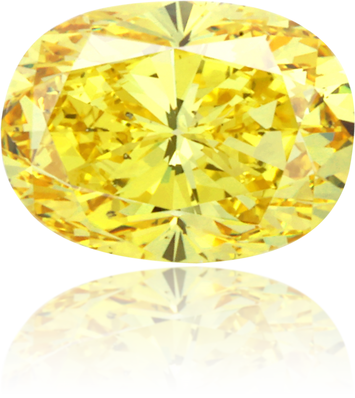 Natural Yellow Diamond Oval 1.47 ct Polished