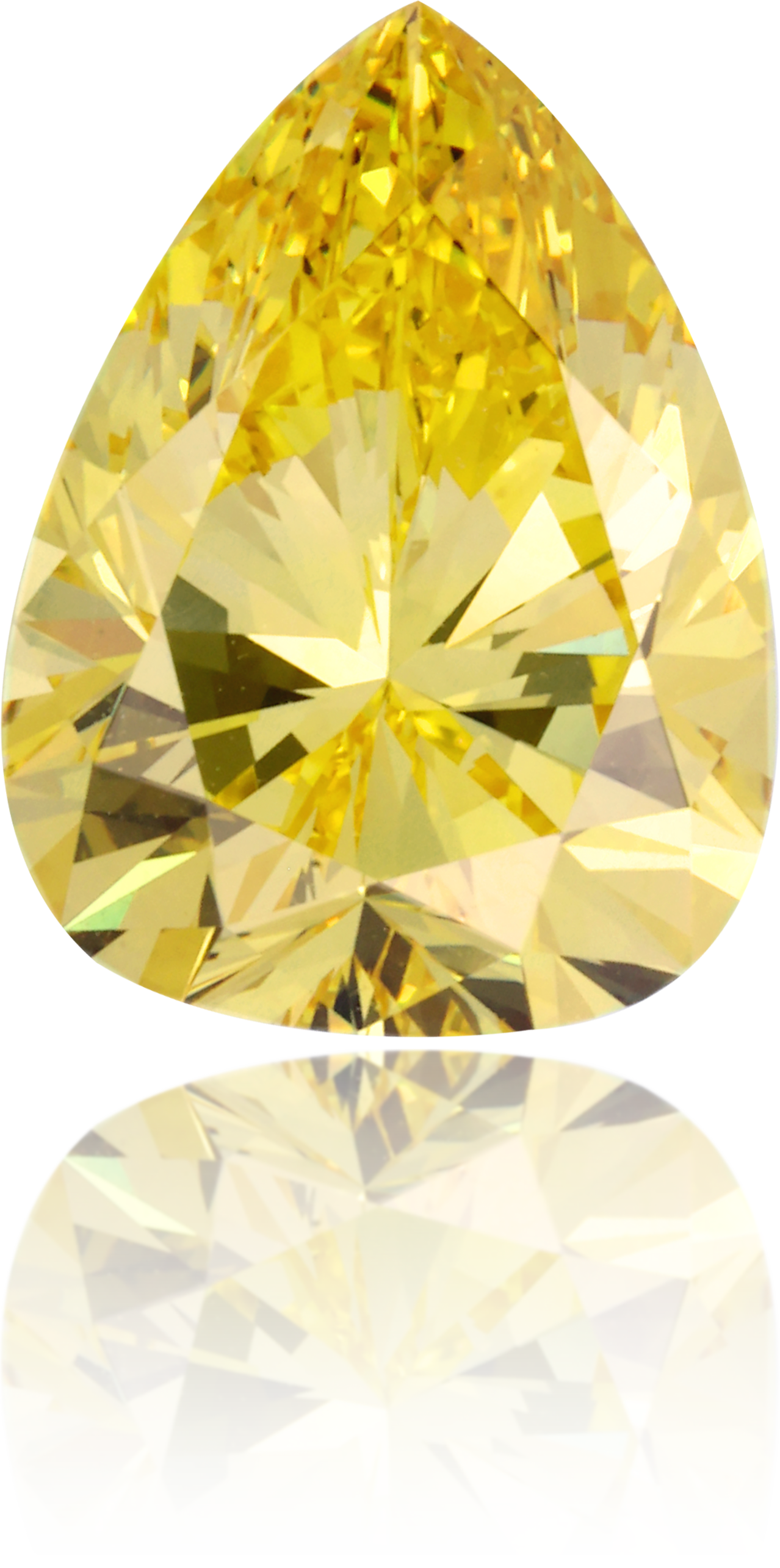 Natural Yellow Diamond Pear Shape 2.17 ct Polished